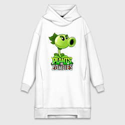 Женская толстовка-платье Plants vs Zombies Горохострел