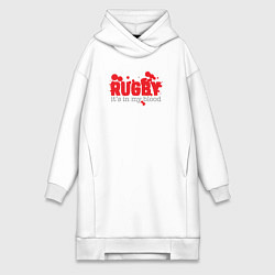 Женская толстовка-платье Регби в моей крови