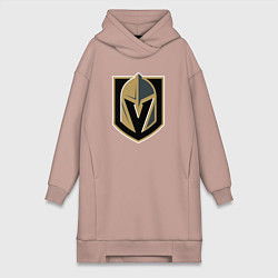 Женское худи-платье Vegas Golden Knights , Вегас Голден Найтс, цвет: пыльно-розовый