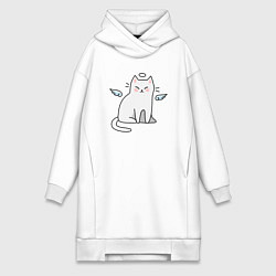 Женская толстовка-платье КОТИК АНГЕЛ CAT ANGEL
