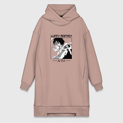 Женская толстовка-платье Ван-Пис, Луффи Luffy