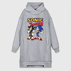 Женская толстовка-платье ЕЖ СОНИК SONIC THE HEDGEHOG