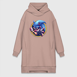 Женская толстовка-платье Sonic Exe Horror