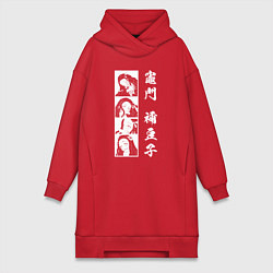 Женская толстовка-платье Клинок, рассекающий демонов Незуко