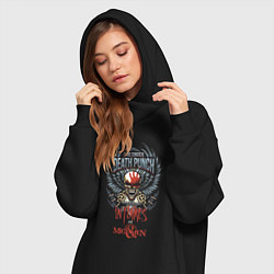 Женское худи-платье Five Finger Death Punch Playbill, цвет: черный — фото 2