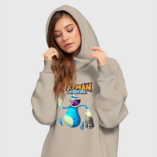 Женская толстовка-платье Globox с фонарем Rayman / Миндальный – фото 3