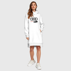 Женское худи-платье Audi Prestige, цвет: белый — фото 2