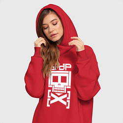 Женское худи-платье 5FDP AfterLife logo, цвет: красный — фото 2