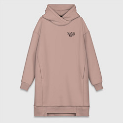 Женская толстовка-платье Noize mc нойз мс logo