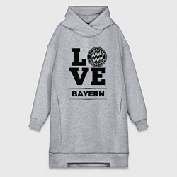 Женское худи-платье Bayern Love Классика, цвет: меланж