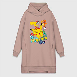 Женская толстовка-платье ПОКЕМОНЫ POKEMON