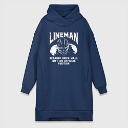 Женская толстовка-платье Лайнмен