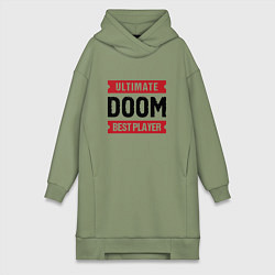 Женское худи-платье Doom Ultimate, цвет: авокадо
