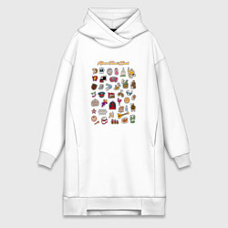 Женская толстовка-платье Russia Travel Guide Icons