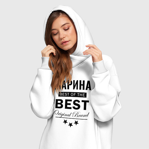 Женская толстовка-платье МАРИНА BEST OF THE BEST / Белый – фото 3