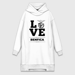 Женское худи-платье Benfica Love Классика, цвет: белый