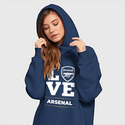 Женское худи-платье Arsenal Love Classic, цвет: тёмно-синий — фото 2