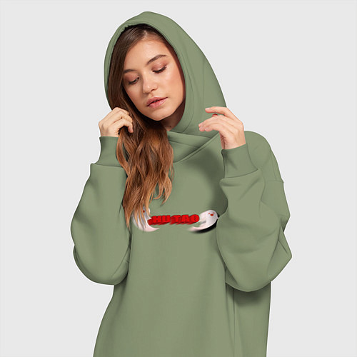 Женская толстовка-платье HU TAO GENSHIN IMPACT / Авокадо – фото 3