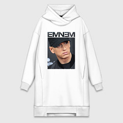 Женское худи-платье Eminem фото, цвет: белый