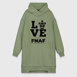 Женское худи-платье FNAF Love Classic, цвет: авокадо