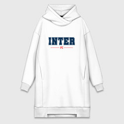 Женское худи-платье Inter FC Classic, цвет: белый