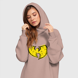Женское худи-платье Style Wu-Tang, цвет: пыльно-розовый — фото 2