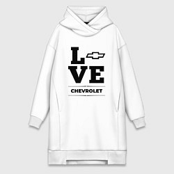 Женское худи-платье Chevrolet Love Classic, цвет: белый