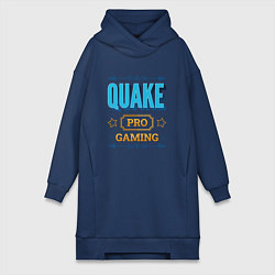 Женское худи-платье Игра Quake pro gaming, цвет: тёмно-синий