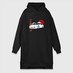 Женская толстовка-платье Nissan 180SX JDM