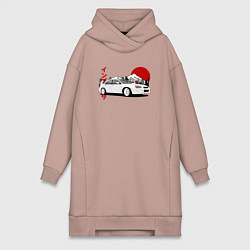 Женская толстовка-платье Subaru Impreza WRX Sti Retro JDM