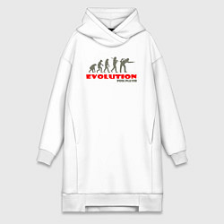 Женская толстовка-платье Эволюция в игрока в пул