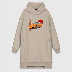 Женская толстовка-платье Silvia s14 JDM Retro Car