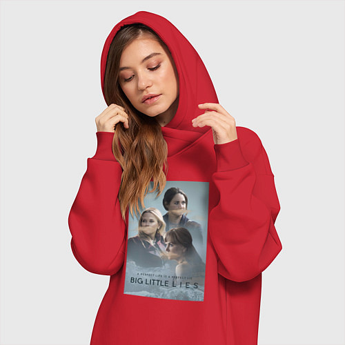 Женская толстовка-платье Мадлен, Селеста и Джейн / Красный – фото 3