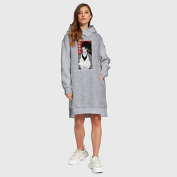 Женское худи-платье Охотник Ёриичи, цвет: меланж — фото 2