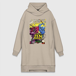 Женская толстовка-платье Zen - intergalactic ninja