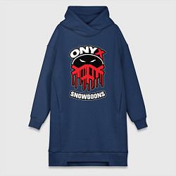 Женское худи-платье Onyx - snowgoons, цвет: тёмно-синий