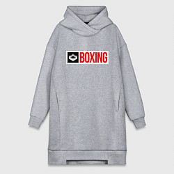 Женское худи-платье Ring of boxing, цвет: меланж