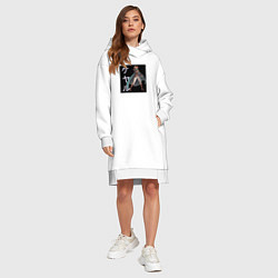 Женское худи-платье Грозный Кэяру, цвет: белый — фото 2