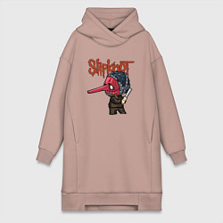 Женская толстовка-платье Slipknot mask art