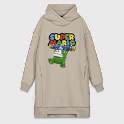 Женское худи-платье Super Mario - Spike - Character, цвет: миндальный