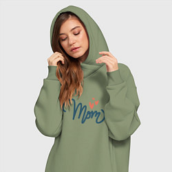 Женское худи-платье Mom Love, цвет: авокадо — фото 2