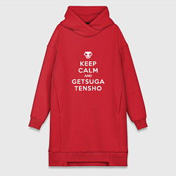 Женская толстовка-платье Keep calm and getsuga tenshou