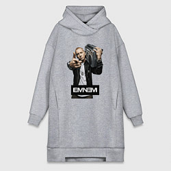 Женское худи-платье Eminem boombox, цвет: меланж