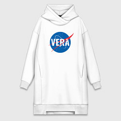 Женское худи-платье Вера в стиле NASA, цвет: белый