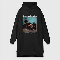Женское худи-платье The Cranberries rock, цвет: черный