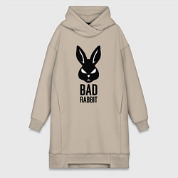 Женское худи-платье Bad rabbit, цвет: миндальный