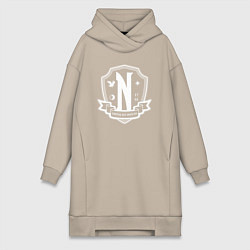 Женская толстовка-платье Академия Невермор