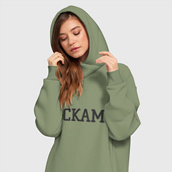 Женское худи-платье Скам, цвет: авокадо — фото 2