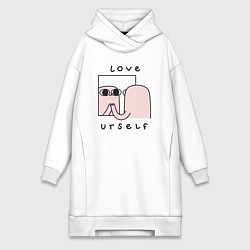 Женская толстовка-платье Ketnipz - love urself