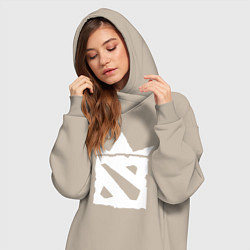 Женское худи-платье Dota king, цвет: миндальный — фото 2